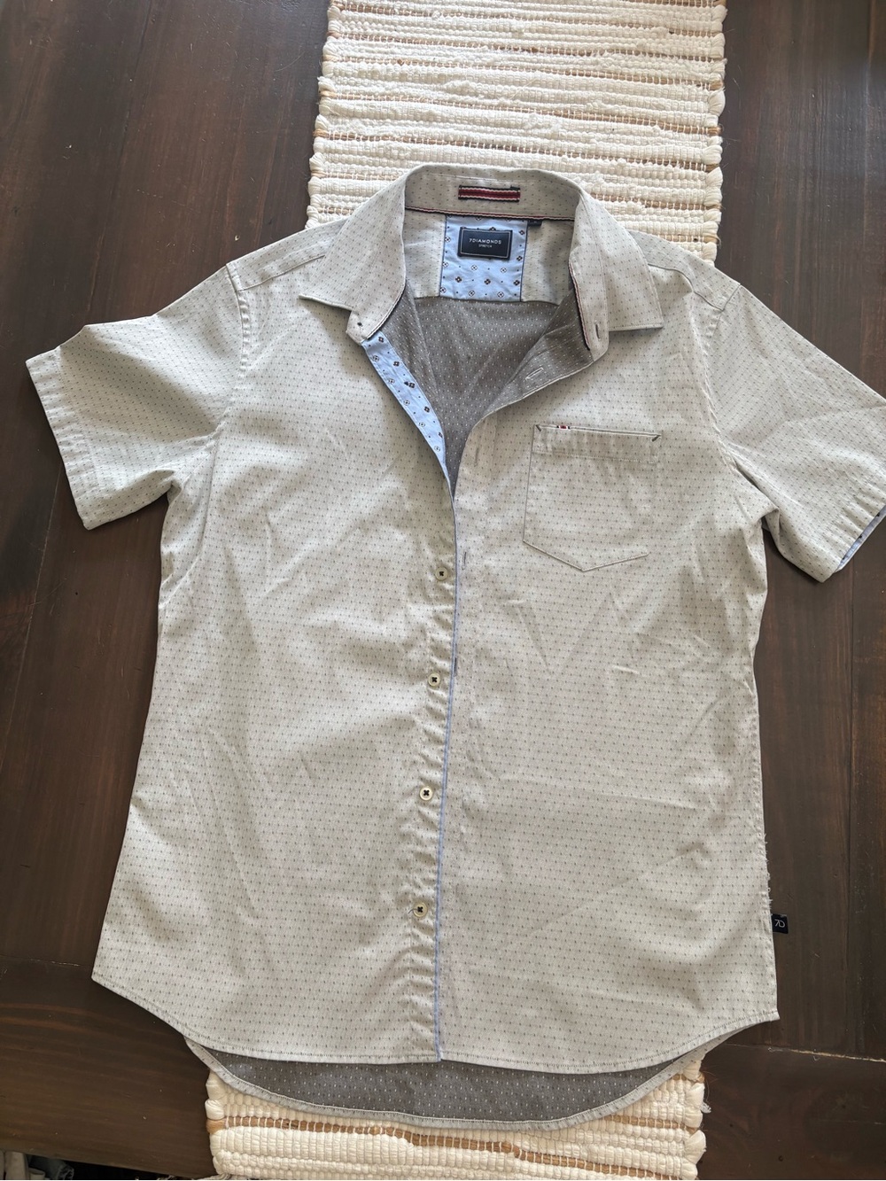 7Diamonds button up short sleeve shirt
